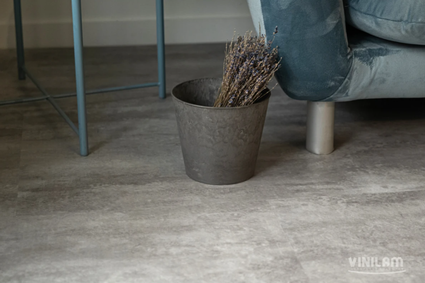 Плитка Vinilam CERAMO STONE 8 мм 71614 Цемент Светлый (пробковая подложка)