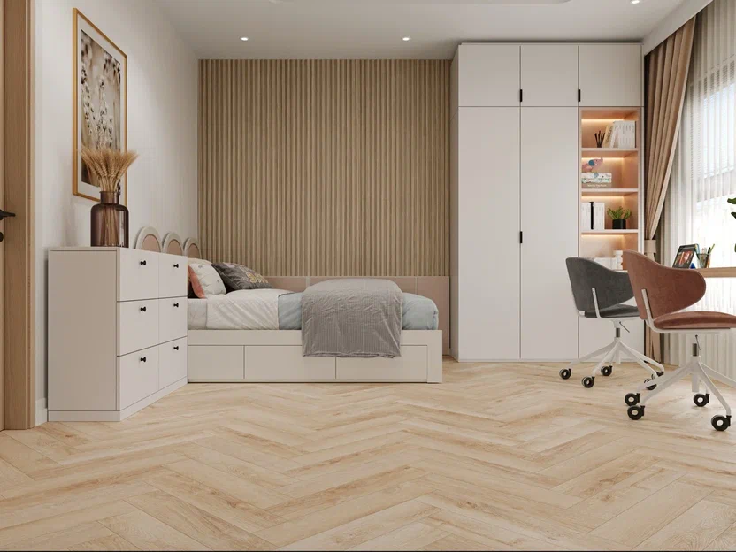 Плитка CronaFloor HERRINGBONE 4, 5 мм ДУБ ДИЖОН