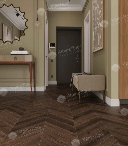 Плитка Alpine floor CHEVRON Дуб Мокка ECO 18-12 MC