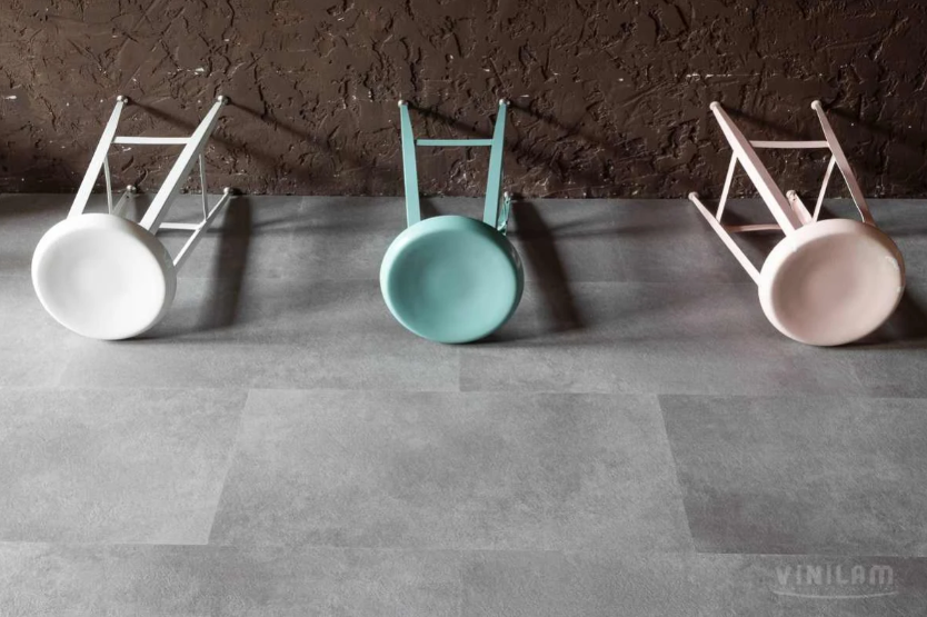 Плитка Vinilam CERAMO STONE 8 мм 61609 Цемент (пробковая подложка)