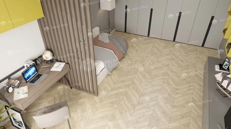 Плитка Alpine floor CHEVRON LVT Сонома ECO 20-7