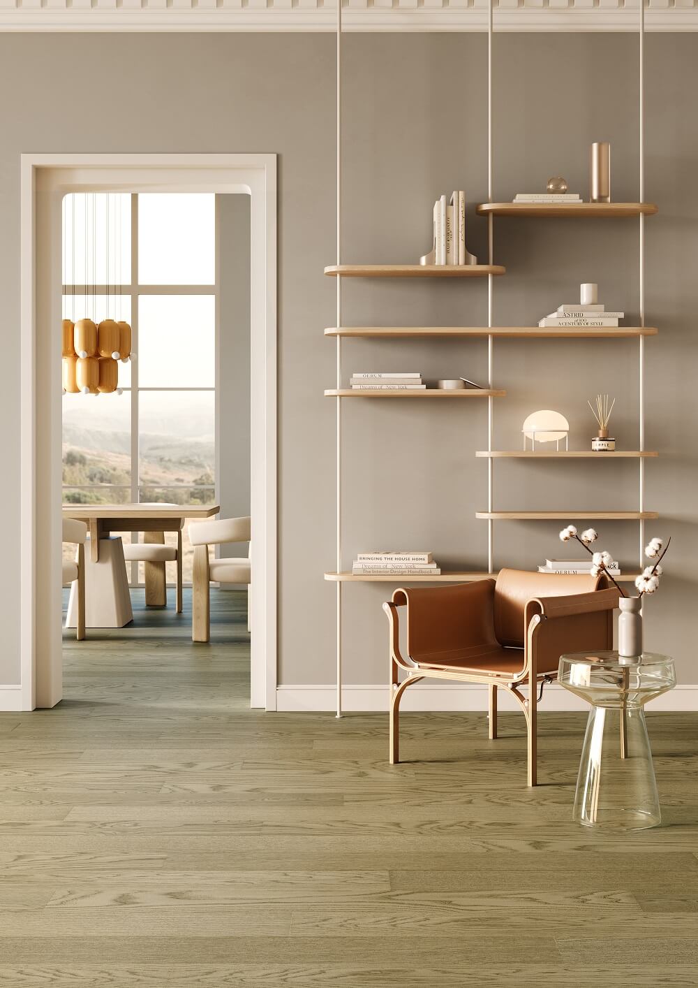 Кварцевый паркет Quartz Parquet Классик Дуб Флэт Уайт 1258-55 7/1,2 мм