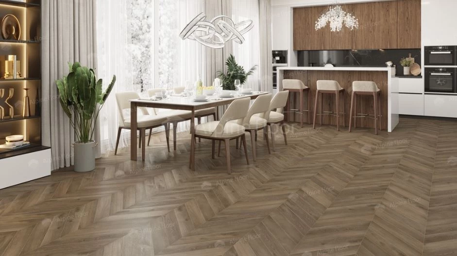Плитка Alpine floor CHEVRON LVT Дуб Насыщенный ECO 20-4