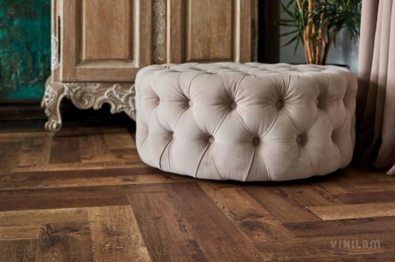 Плитка Vinilam PARQUET HERRINGBONE Glue 2, 5 mm GD11177 Паркет Версальский