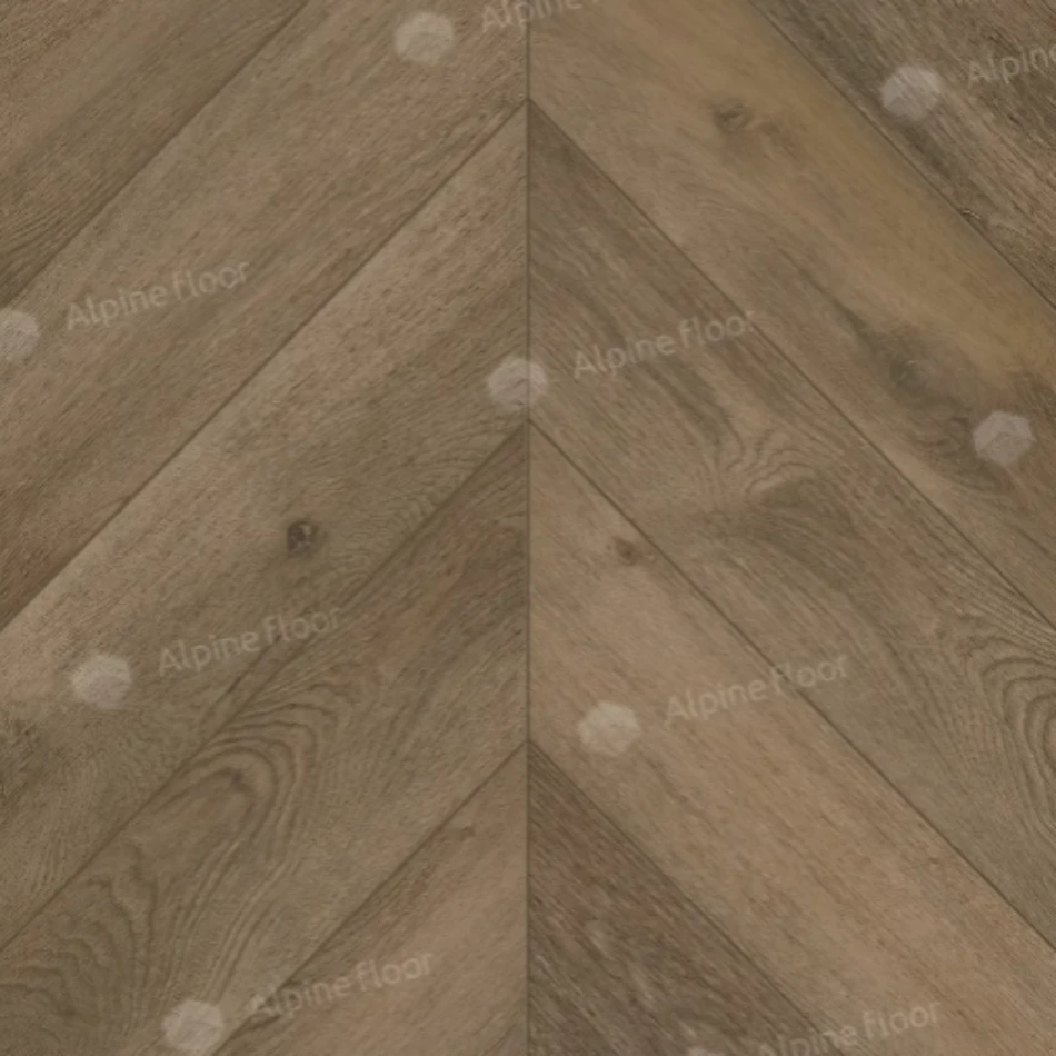 Плитка Alpine floor CHEVRON Дуб Насыщенный ECO 18-4 MC
