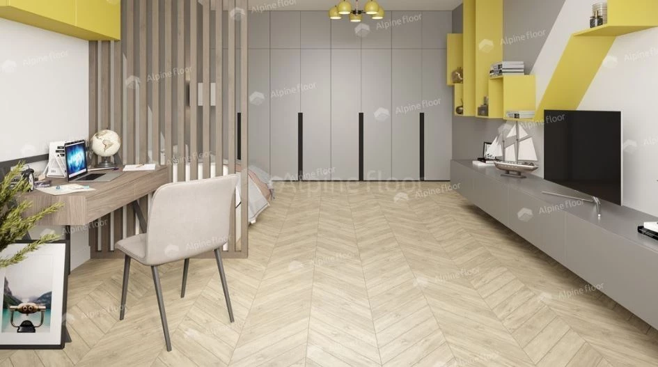Плитка Alpine floor CHEVRON LVT Сонома ECO 20-7