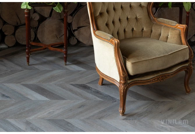 Плитка Vinilam PARQUET CHEVRON 8, 5 mm RI444515CL4 Шеврон Легран