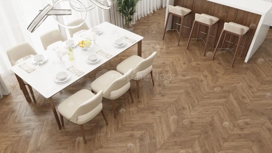 Плитка Alpine floor CHEVRON LVT Гевуина ECO 20-10