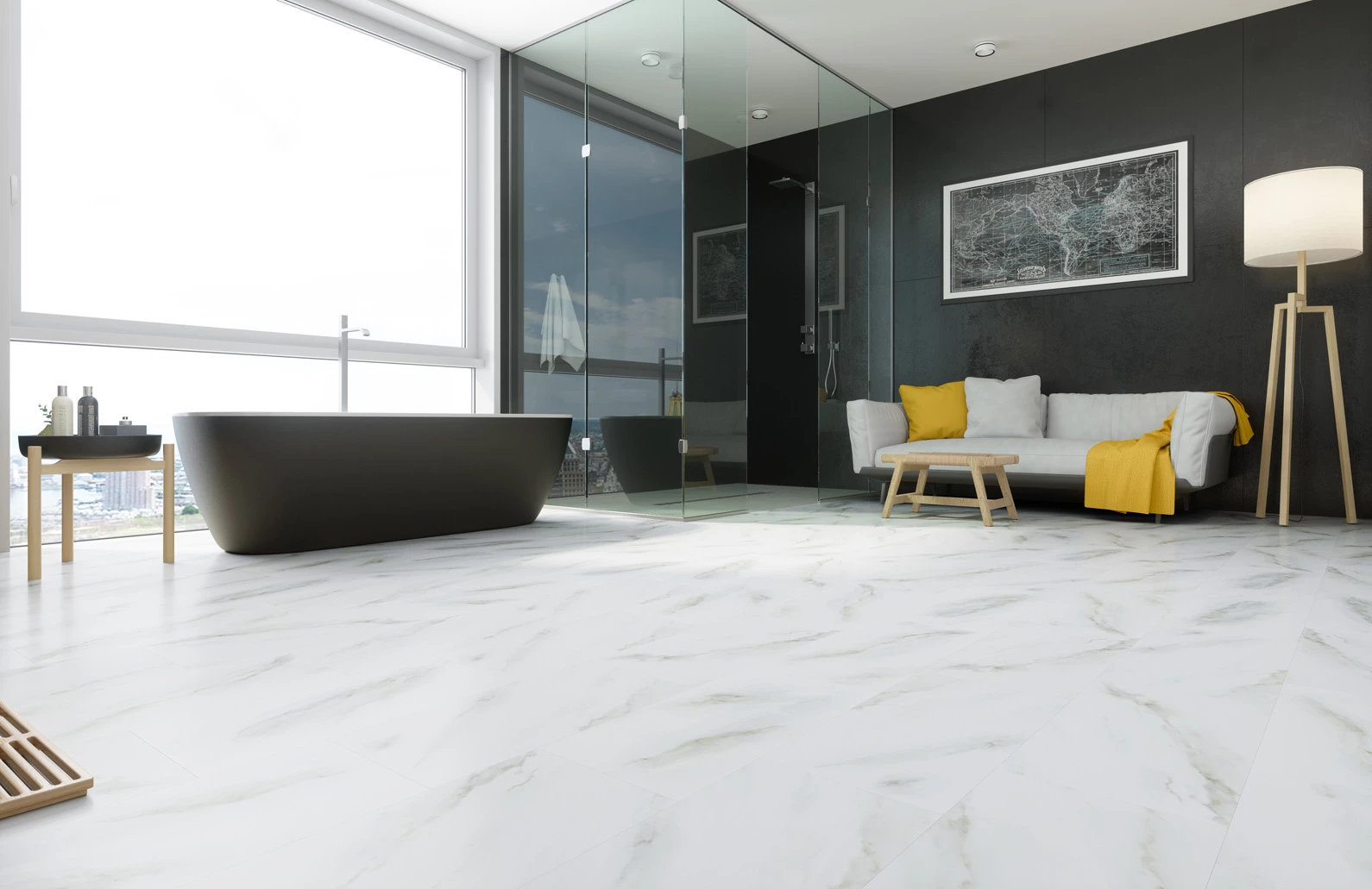 Плитка Fargo Stone 6089-1 Белый Мрамор
