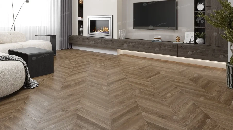 Плитка Alpine floor CHEVRON Макадамия ECO 18-5 MC