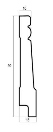 ПЛИНТУС 90 ОНИКС, B90(2)/LB4-1