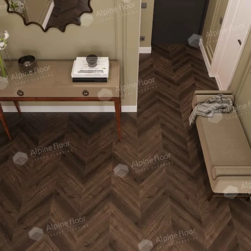 Плитка Alpine floor CHEVRON Дуб Мокка ECO 18-12 MC