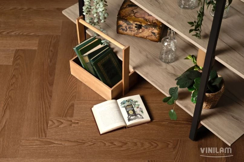 Плитка Vinilam PARQUET HERRINGBONE Glue 2, 5 mm GD11200 Паркет Винсент