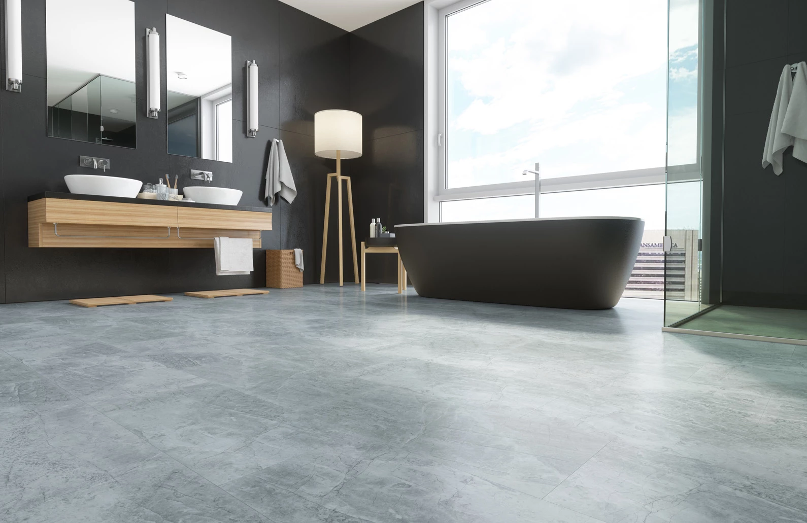 Плитка Fargo Stone 61S455 Дымчатый Меланит