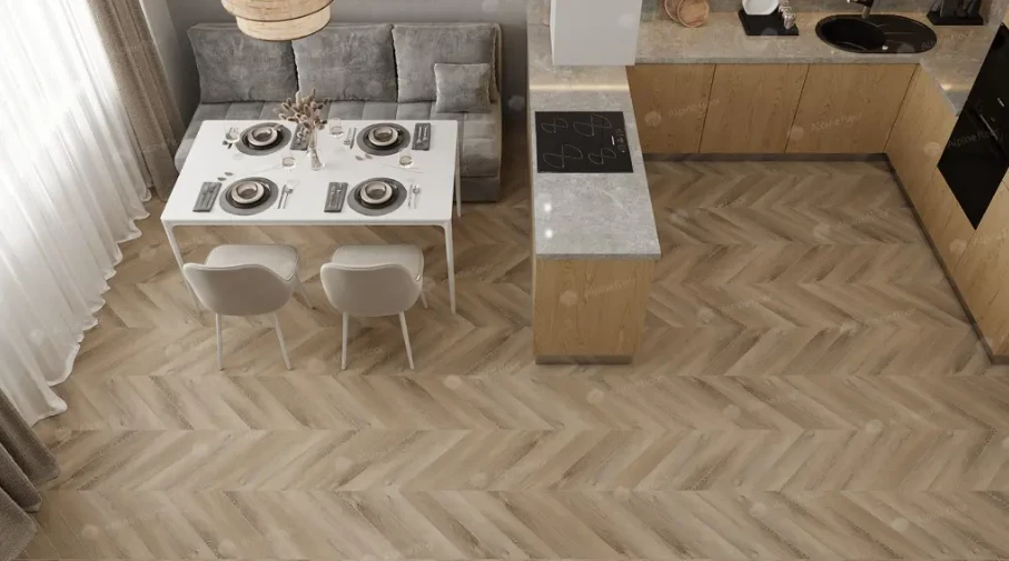 Плитка Alpine floor CHEVRON Дуб Синистра ECO 18-6 MC