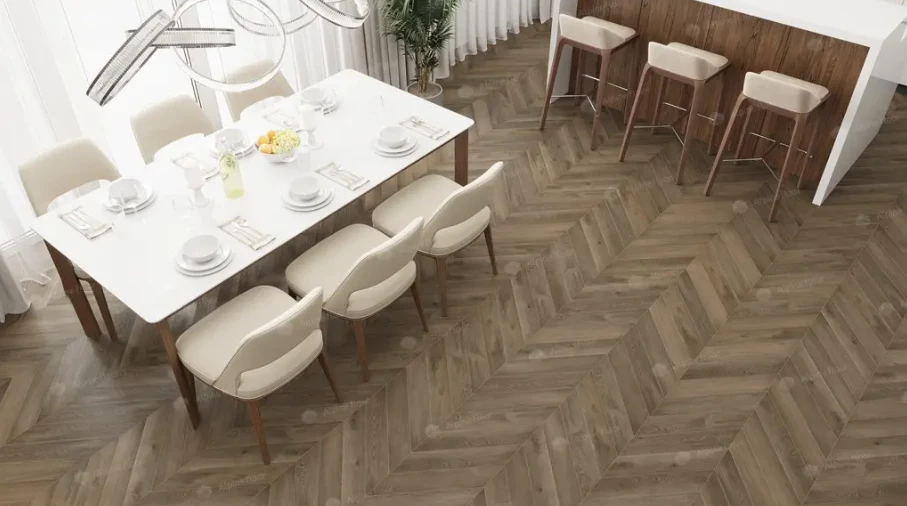 Плитка Alpine floor CHEVRON Дуб Насыщенный ECO 18-4 MC