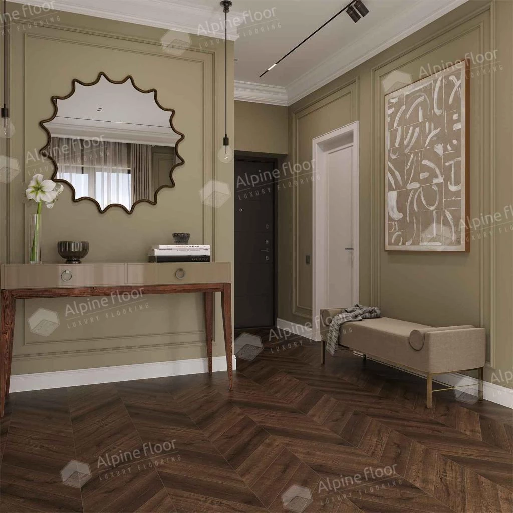 Плитка Alpine floor CHEVRON Дуб Мокка ECO 18-12 MC
