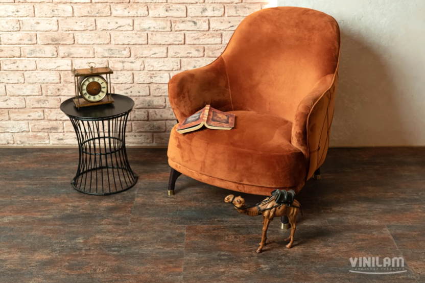 Плитка Vinilam CERAMO STONE 8 мм 71617 Керамическая Сталь (пробковая подложка)