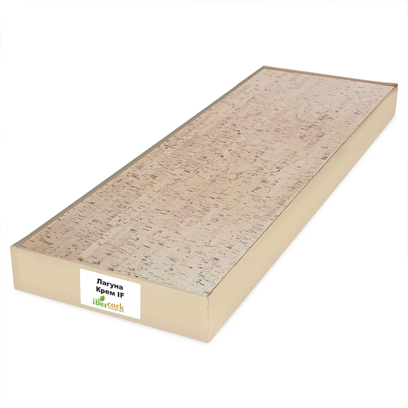 Пробковый пол iberCork Паркет плавающий (замковый) Лагуна Крем
