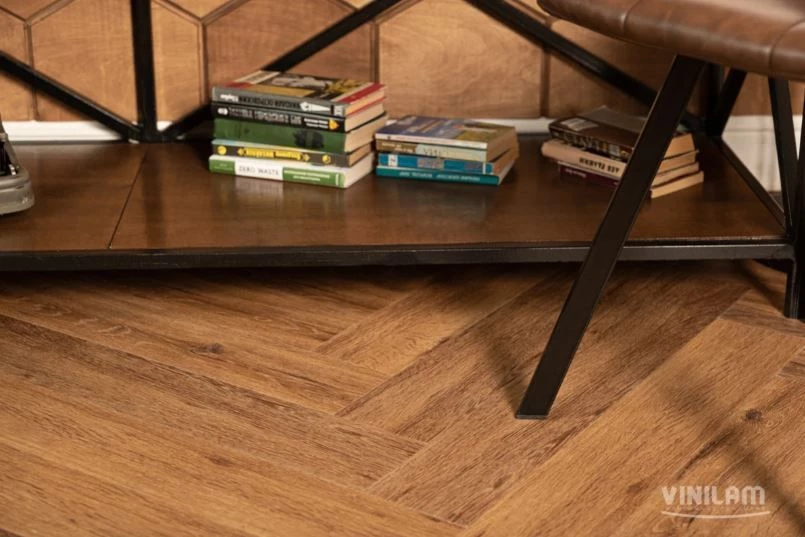 Плитка Vinilam PARQUET HERRINGBONE Glue 2, 5 mm GD11210 Паркет Де Вилль