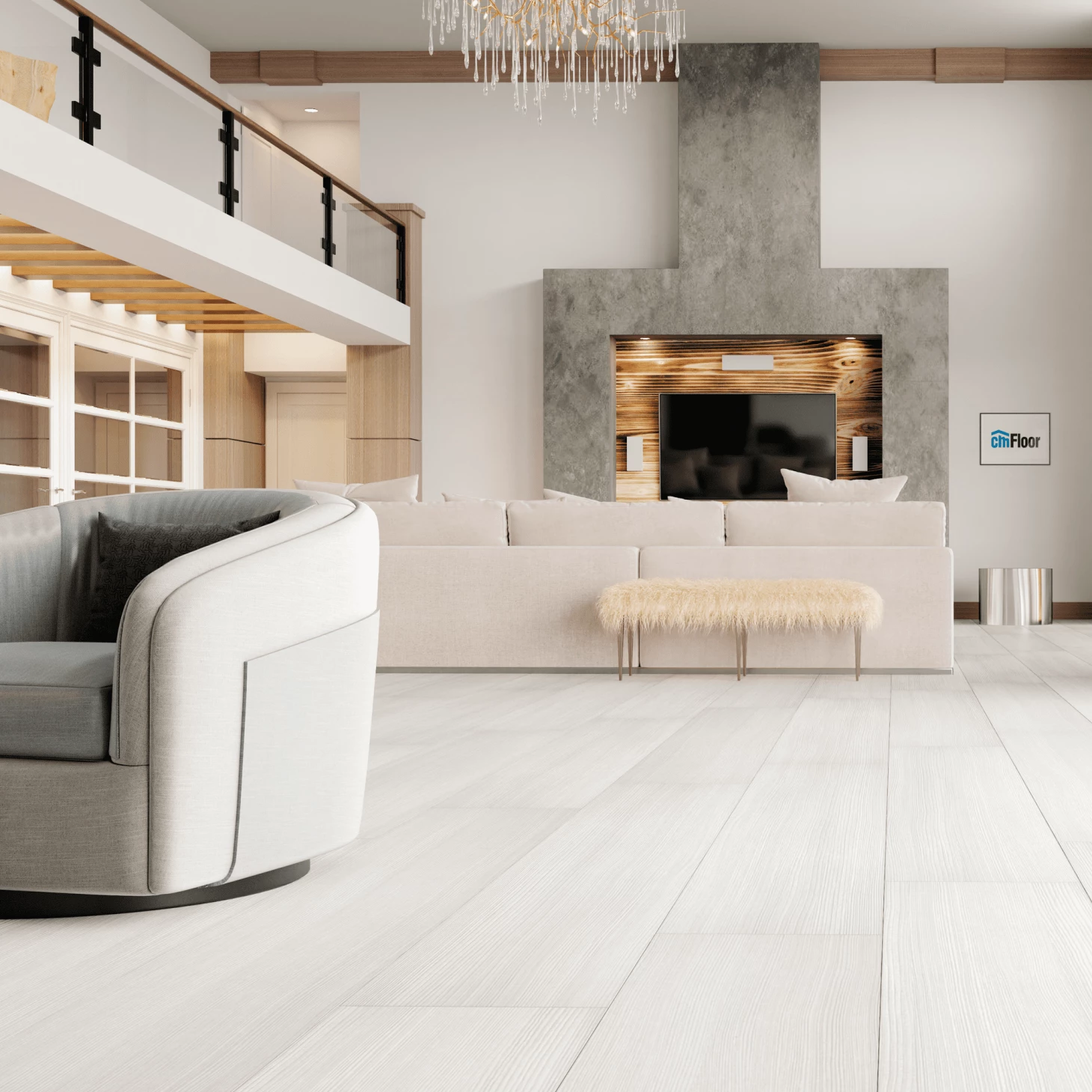 Плитка CM Floor ScandiWood Дуб Белый