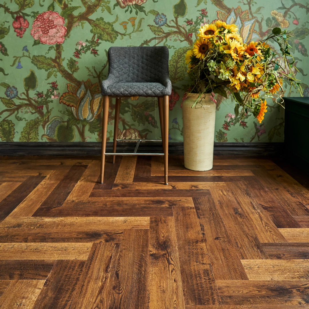 Плитка Vinilam PARQUET HERRINGBONE 6, 5 мм IS11155 Парижский Паркет