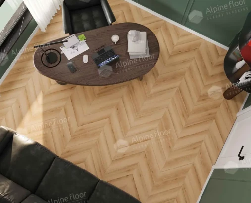 Плитка Alpine floor CHEVRON Дуб Самерсет ECO 18-19 MC
