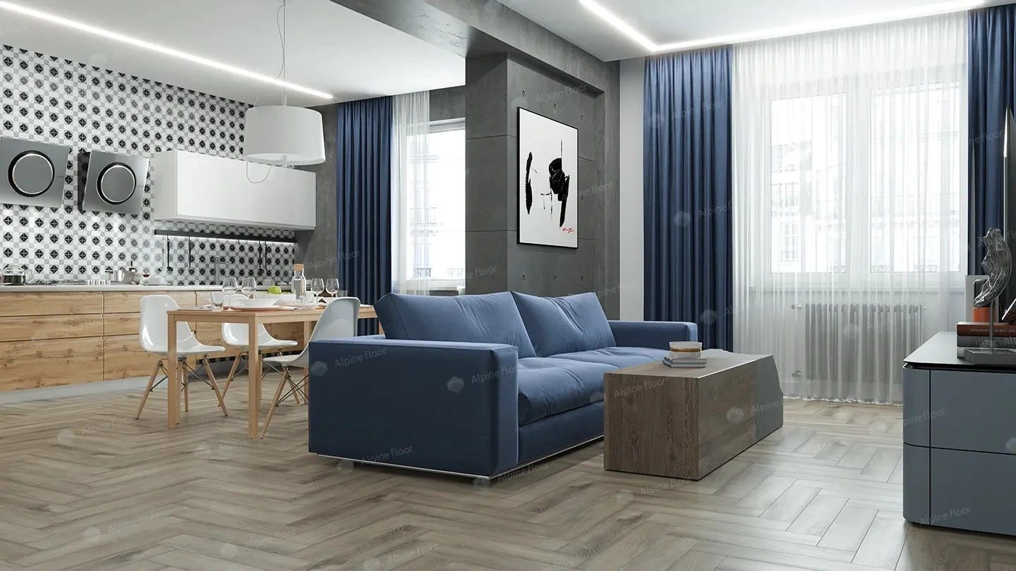 Плитка Alpine floor PARQUET LVT Дуб Исида ECO 16-15