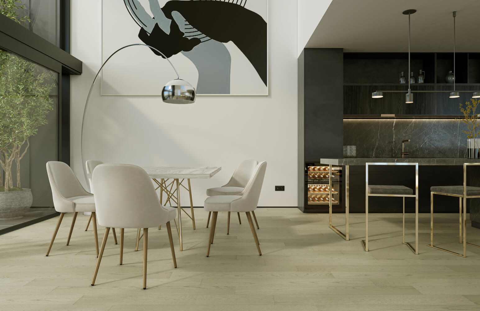 Кварцевый паркет Quartz Parquet Классик Дуб Шампань 414 7/1,2 мм
