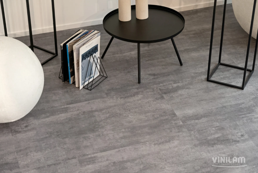 Плитка Vinilam CERAMO STONE 8 мм 71616 Цемент Серый (пробковая подложка)