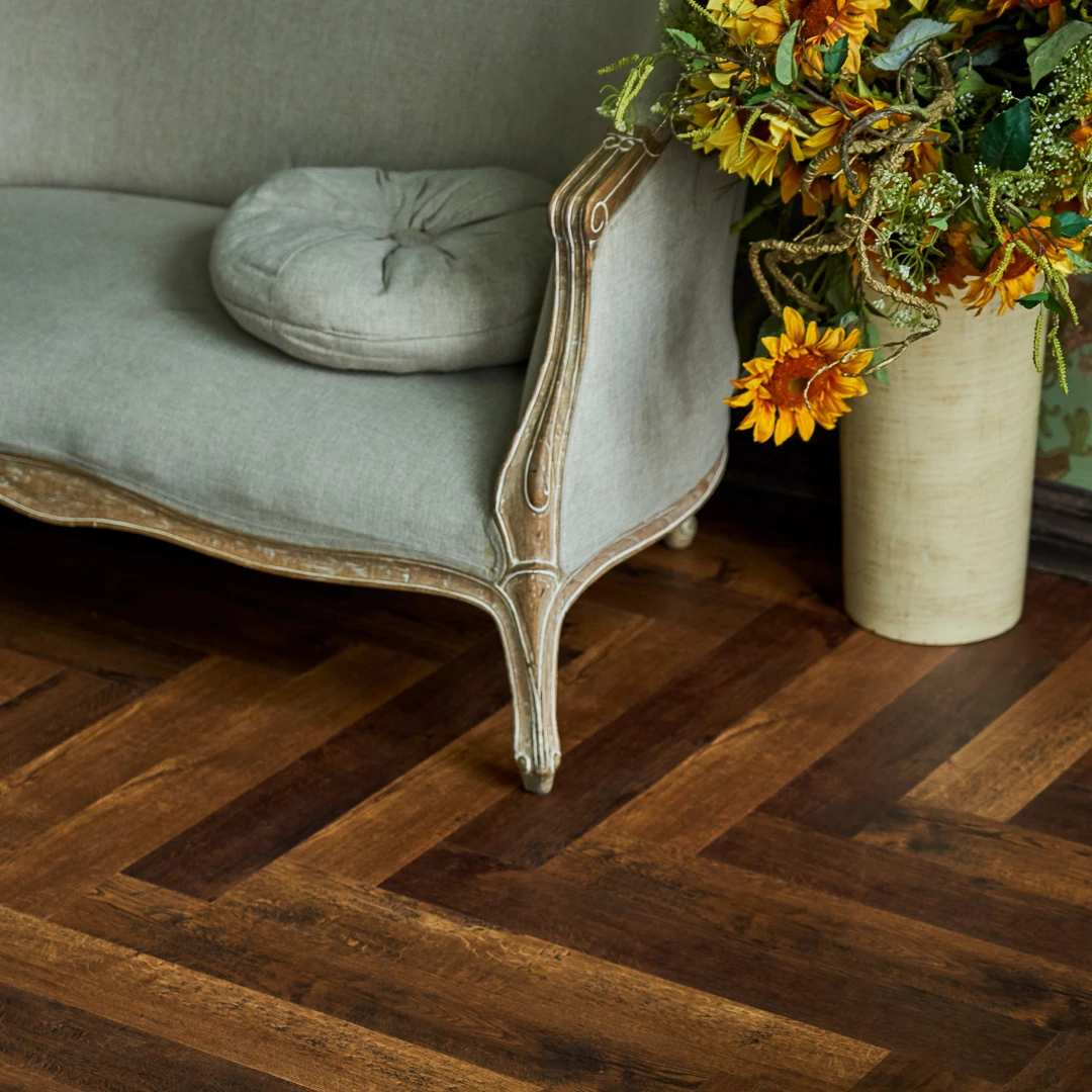 Плитка Vinilam PARQUET HERRINGBONE 6, 5 мм IS11155 Парижский Паркет
