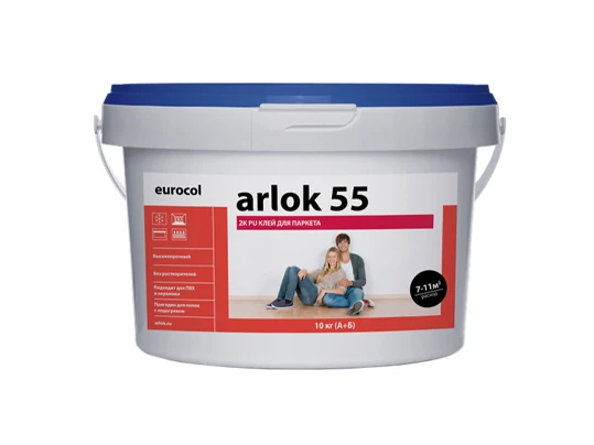 Полиуретановый двухкомпонентный клей ARLOK55 2К ПУ 14 кг