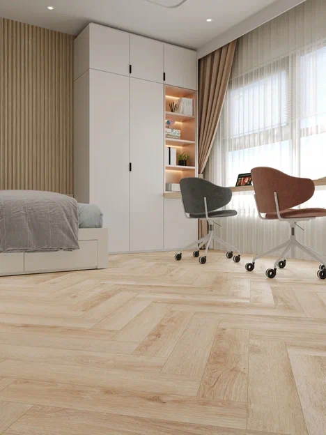 Плитка CronaFloor HERRINGBONE 4, 5 мм ДУБ ДИЖОН
