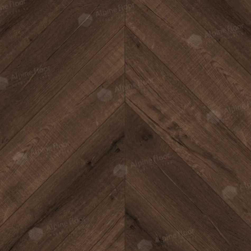 Плитка Alpine floor CHEVRON Дуб Мокка ECO 18-12 MC