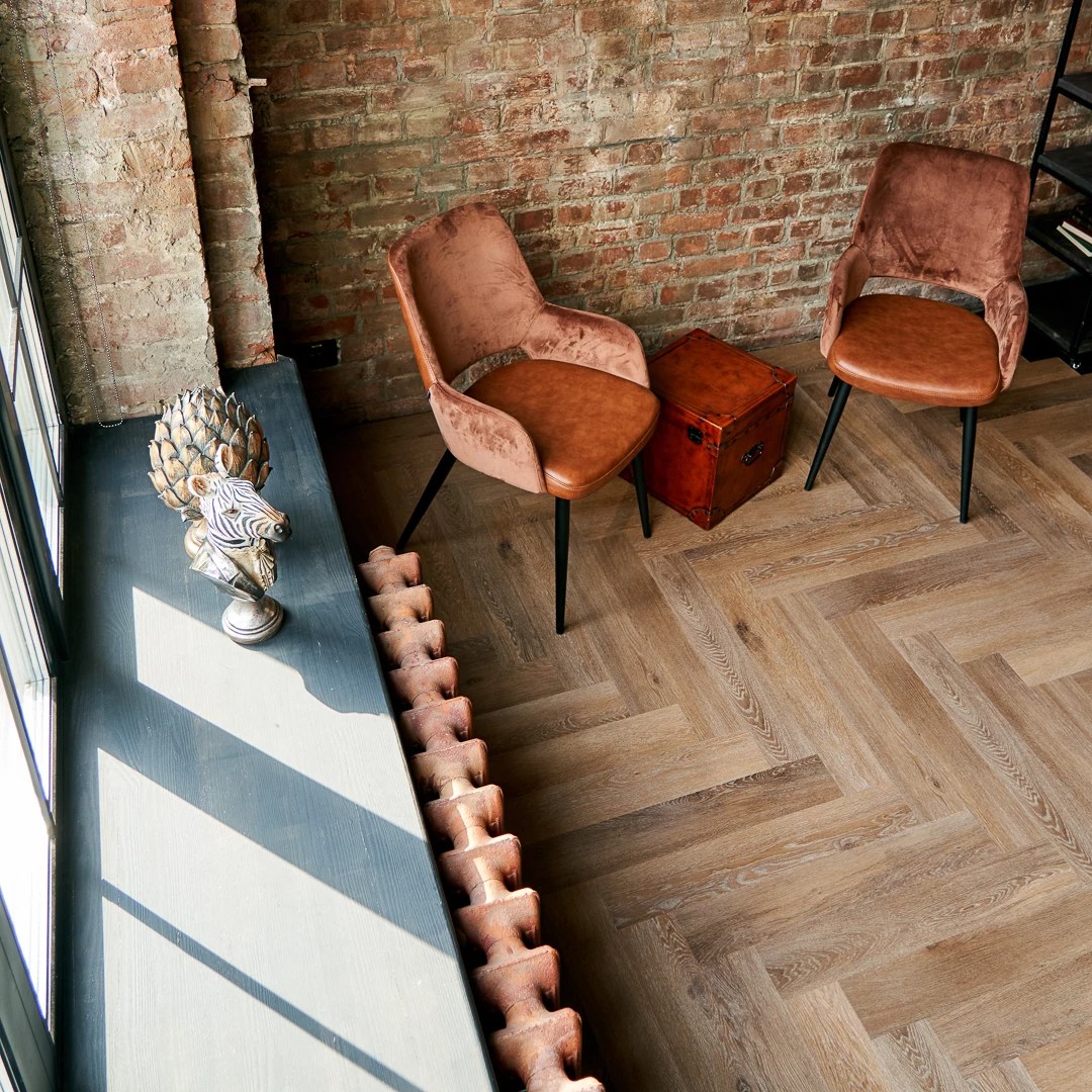 Плитка Vinilam PARQUET HERRINGBONE 6, 5 мм IS11199 Венецианский Паркет