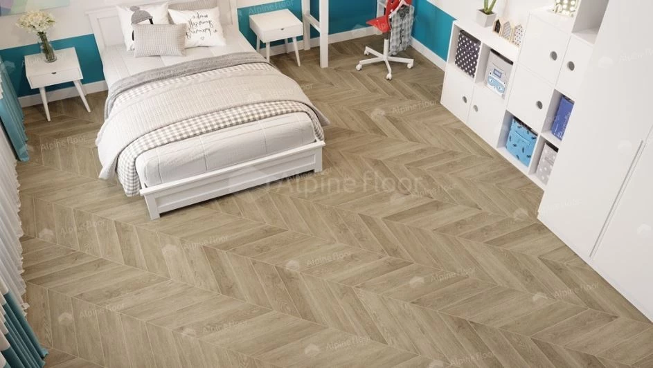 Плитка Alpine floor CHEVRON LVT Дуб Ваниль Селект ECO 20-2