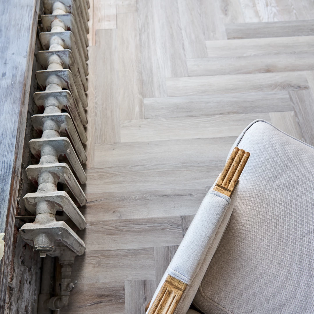 Плитка Vinilam PARQUET HERRINGBONE 6, 5 мм IS11122 Эрамитаж Паркет