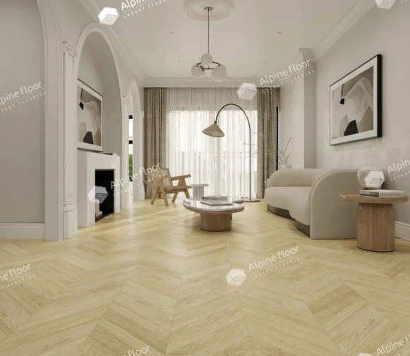 Плитка Alpine floor CHEVRON Дуб Ваниль Селект ECO 18-2 MC