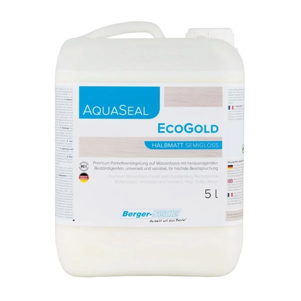 Однокомпонентный акрилово-полиуретановый лак Berger Aqua-Seal EcoGold ( л) Объём: 5 л