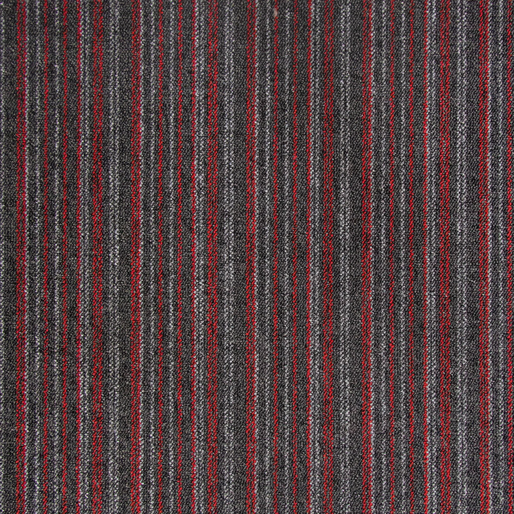 Коммерческая ковровая плитка Space Strip Red
