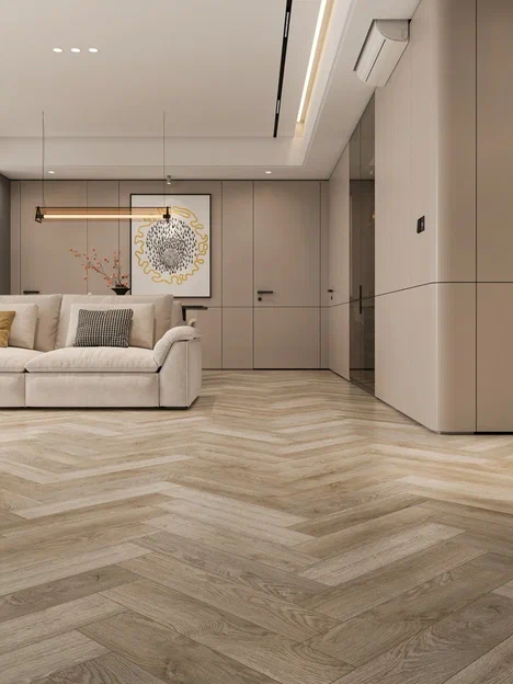Плитка CronaFloor HERRINGBONE 4, 5 мм ДУБ ЛИЛЛЬ