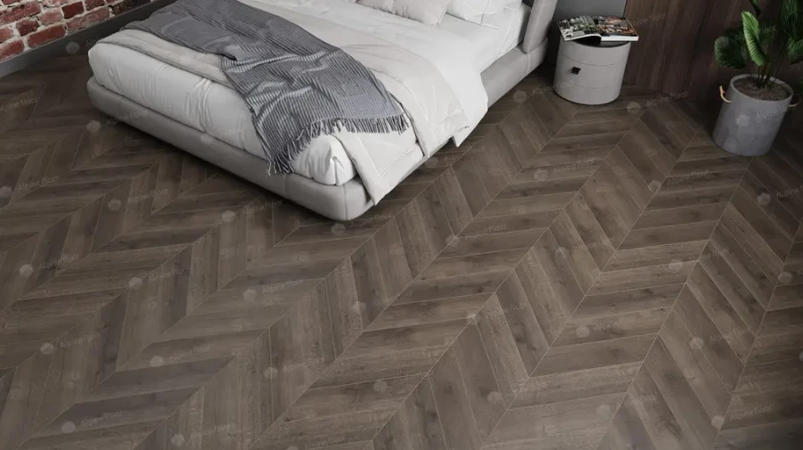 Плитка Alpine floor CHEVRON Дуб Антарес ECO 18-9 MC