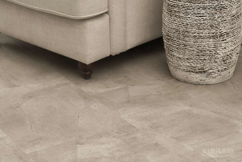 Плитка Vinilam CERAMO STONE 8 мм 61603 Бетонная смесь (пробковая подложка)