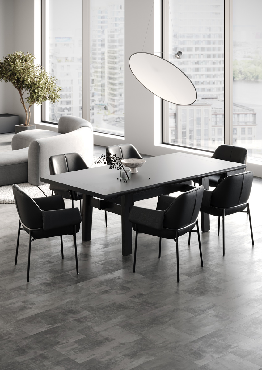 Кварц-виниловая плитка Fargo Stone LVT Бетон Готика 48143-10 фаска