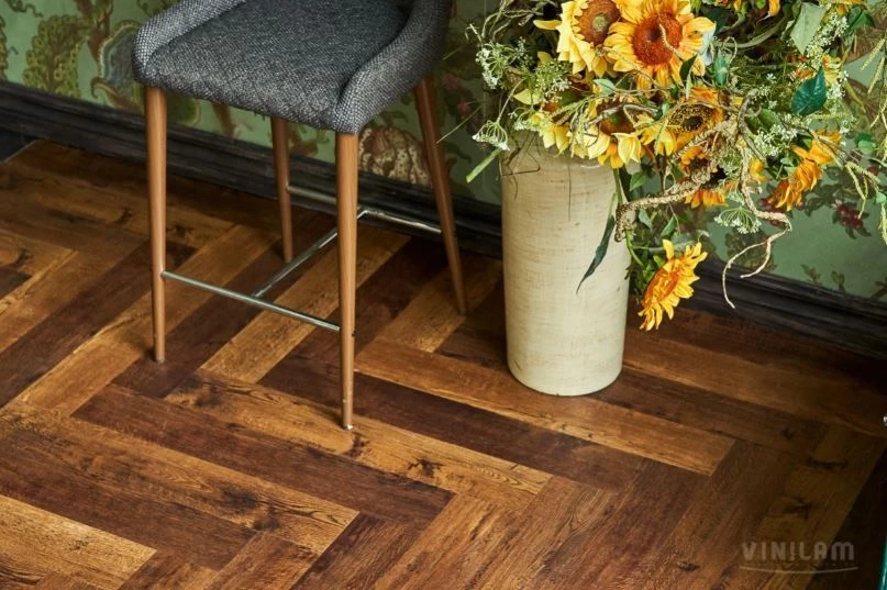 Плитка Vinilam PARQUET HERRINGBONE Glue 2, 5 mm GD11155 Паркет Парижский
