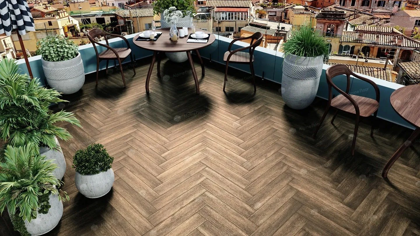 Плитка Alpine floor PARQUET LVT Макадамия ECO 16-10