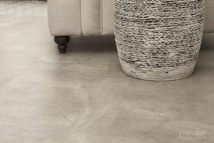 Плитка Vinilam CERAMO STONE 8 мм 61603 Бетонная смесь (пробковая подложка)