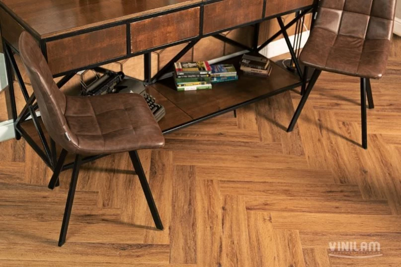 Плитка Vinilam PARQUET HERRINGBONE Glue 2, 5 mm GD11210 Паркет Де Вилль