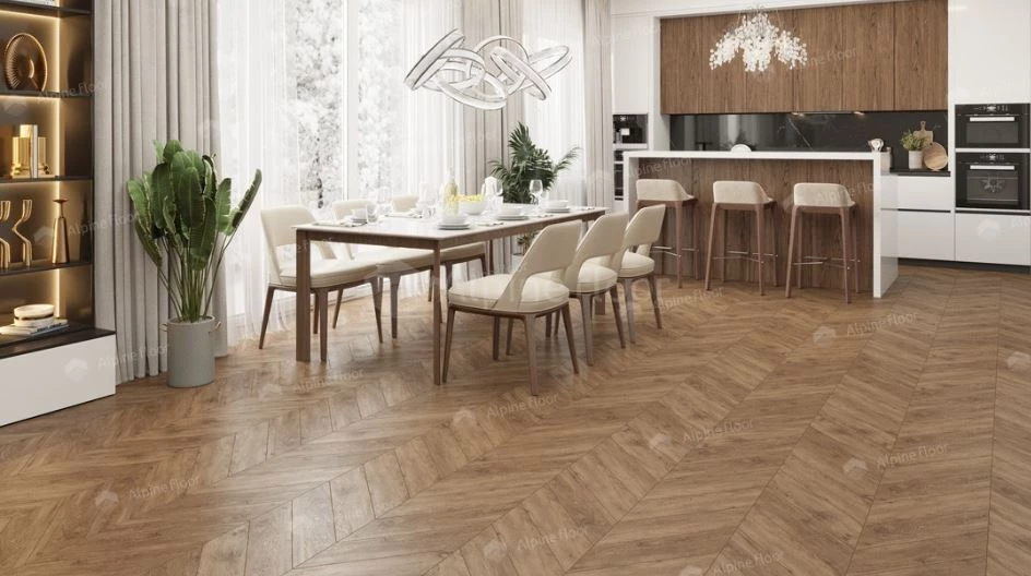 Плитка Alpine floor CHEVRON LVT Гевуина ECO 20-10