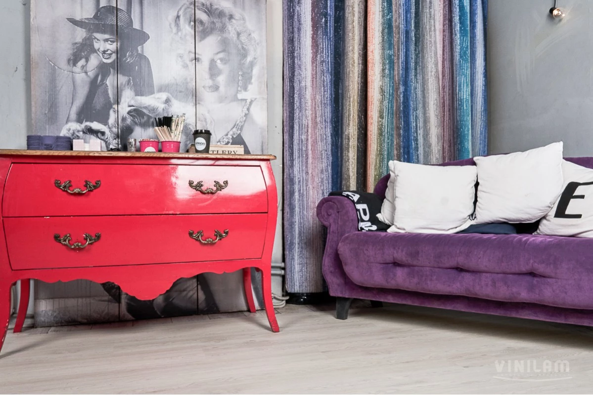 Плитка Vinilam CORK 7 мм 10-077 Дуб Линтер